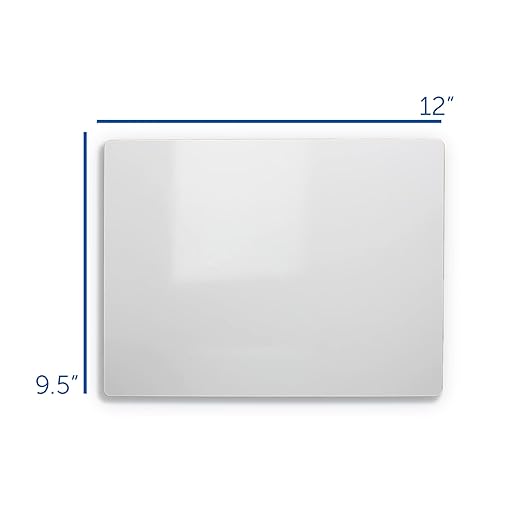 Flipside Products 9.5" x 12" Dry Erase White Boards, Classroom Pack, Single-Sided Lapboard for Class, Reusable for Group Participation - 24 Pack