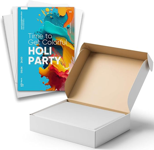White Cardstock Printer Paper By Hamilco (50-Pack)- 8.5 x 11” Thick Card Stock For Card Making- 80lb Heavyweight Stationery Card Stock Paper Cover- Great For Invitations, Birthdays, Awards, Brochures