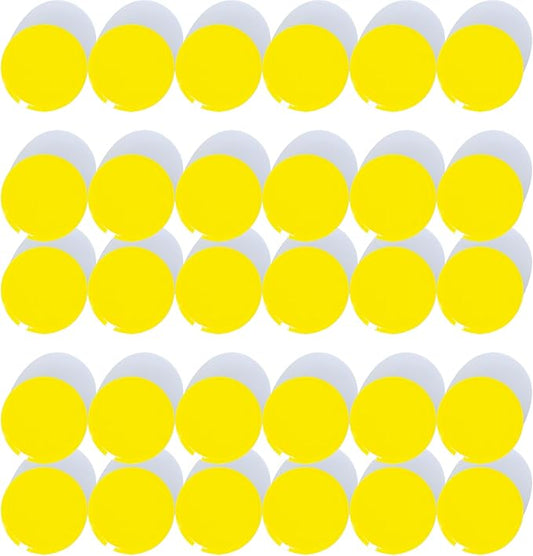 Fridge Magnets, 30 Pack Strong Small Refrigerator Magnets, Heavy Duty Cute Mini Whiteboard Round Magnets for Fridge, Locker, Office, Classroom, Kitchen, Yellow