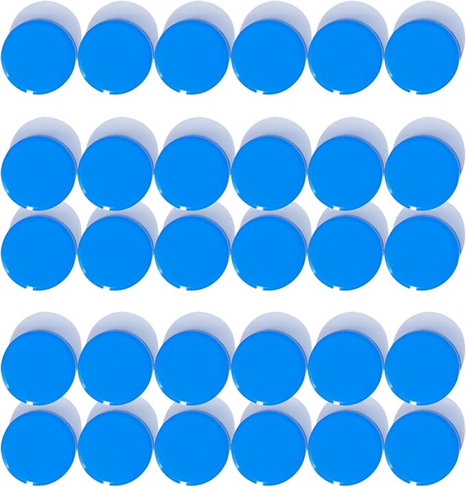 Fridge Magnets, 30 Pack Strong Small Refrigerator Magnets, Heavy Duty Cute Mini Whiteboard Round Magnets for Fridge, Locker, Office, Classroom, Kitchen, Blue