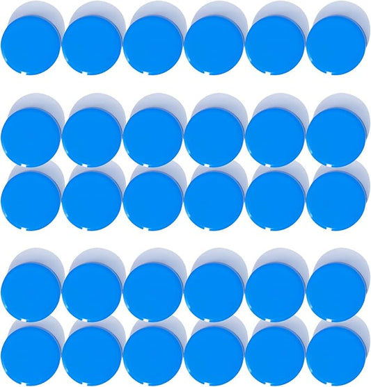 Fridge Magnets, 30 Pack Strong Small Refrigerator Magnets, Heavy Duty Cute Mini Whiteboard Round Magnets for Fridge, Locker, Office, Classroom, Kitchen, Blue
