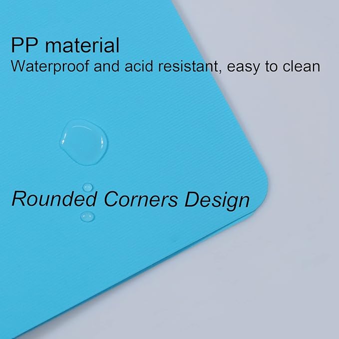 Acocony Punchless Binder with Clamp Letter Size Punchless Clamp Binder 8.5 x 11 Report Covers Plastic Watery Blue Pack of 6