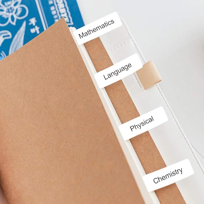 Phomemo Labels D30 Label Tape, Black on White Print Master Labels Refill Name Label, Sticker Thermal Paper Self-Adhesive, 12 x 40 mm (0.47 x 1.57 Inch) 160 Tapes/Roll, 3-Roll for Kids School Items