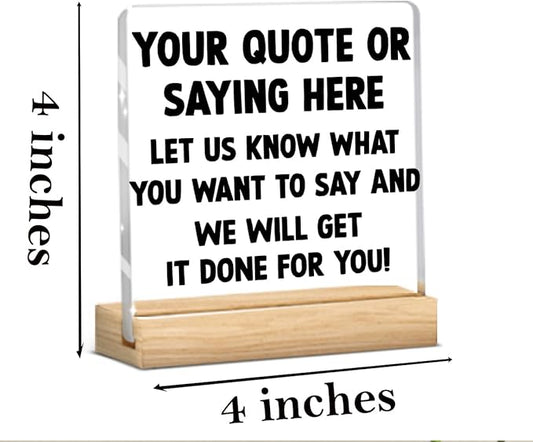 Humorous Office Decor for Coworkers, Boss, or Manager Funny Office Desk Sign, Gag Gifts for Desk Accessories and Cubicle Decor