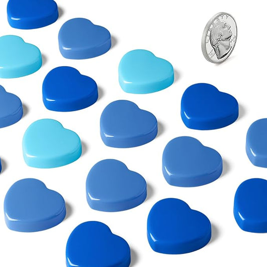 30PCS Heavy Duty Fridge Magnets - Small Cute Refrigerator Magnets for Whiteboard, Lockers & Kitchen, Cute Strong Magnets - Mini Decorative Magnet for Home, School, Office, Crafts, Locker (Blue)
