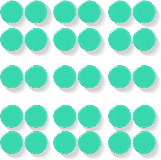 Fridge Magnets, 30 Pack Strong Small Heavy Duty Magnets, Decorative Mini Cute Round Refrigerator Magnets for Whiteboard, Crafts, Fridge, Locker, Classroom, Office,Kitchen (Green)