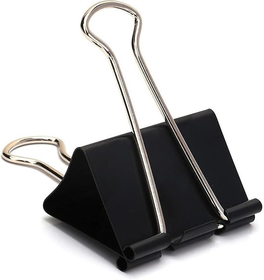 Extra Large Binder Clips 2.4 Inch (24 Pack), Upgrade Giant Paper Clips Big Clips Paper Clamps for Office and Home Supplies, Black