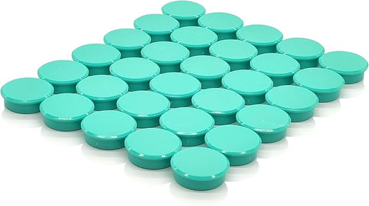 ZDZBLX Fridge Magnets, 30pcs Strong Refrigerator Magnets, Heavy Duty Small Magnets for Whiteboard, Office, Classroom, Lockers, Maps, DIY Crafts - Cute Mini Round Magnet for Fridge, Kitchen (Green)