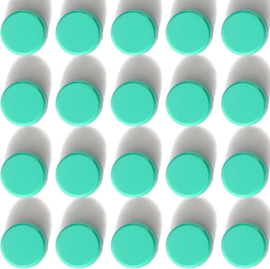 Green Fridge Magnets, 20PCS Strong Refrigerator Magnets, Small Round Magnets for Whiteboard, Heavy Duty Mini Magnet for Fridge, Kitchen, Office, Locker, School, Cute Magnet Decor Accessories
