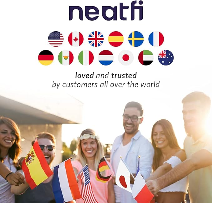 Neatfi (New Model) Flex Desk Lamp with Clamp, Dimmable, 3,000 Lumens 30W LED Monitor Light, 3000K-6500K Correlated Color Temperature, 5 Brightness Levels & 5 Light Modes (31.5 Inches, White)