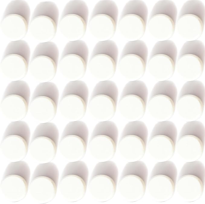 ZDZBLX Fridge Magnets, 40 Pack Strong Refrigerator Magnets, Small Round Whiteboard Magnets, Heavy Duty Cute Mini Magnet for Fridge, Locker, Classroom, School, Office, Crafts & DIY, White Circle Magnet