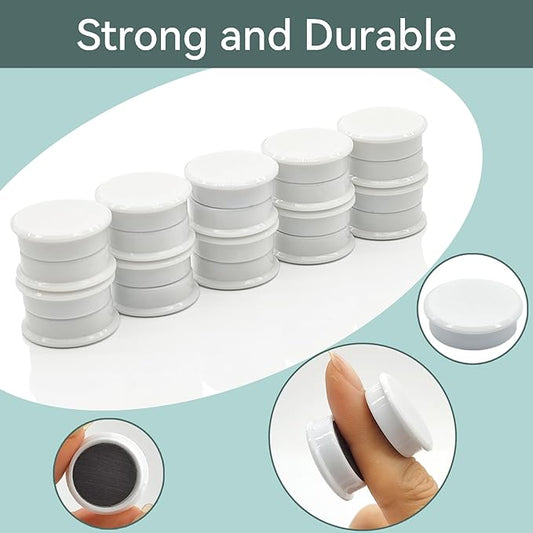 Cute & Whimsical Refrigerator Magnets, 10 Pack, Round, Plastic, Strong Suction, Colors