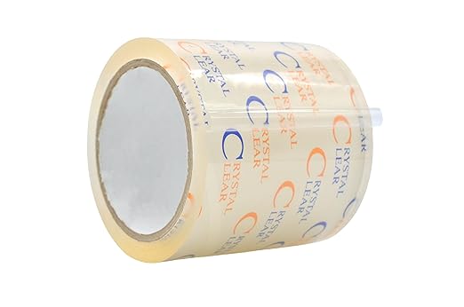 WOD CST22CC Crystal Clear See-Through Packing Tape – 4 inch x 110 yds. for Carton Sealing Mailing, Shipping, and Protection, Label Covering, Lamination, and Outdoor Uses.