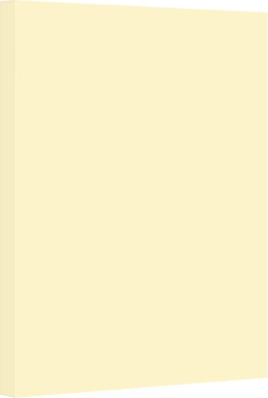 Ivory Pastel Color Card Stock Paper, 67lb Cover Medium Weight Cardstock, for Arts & Crafts, Coloring, Announcements, Stationary Printing at School, Office, Home | 8.5 x 11 | 50 Sheets Per Pack