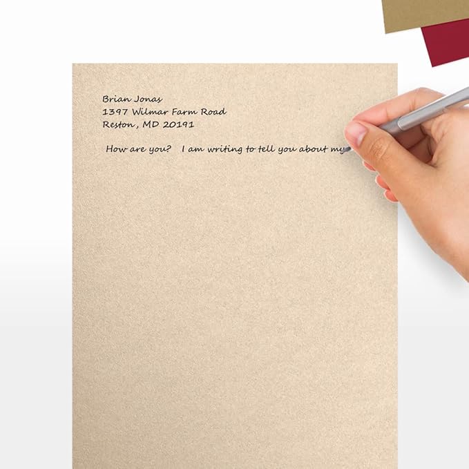 LUXPaper 8.5" x 11" Cardstock | Letter Size | Taupe Metallic | 105lb. Cover (192lb. Text) | 50 Qty