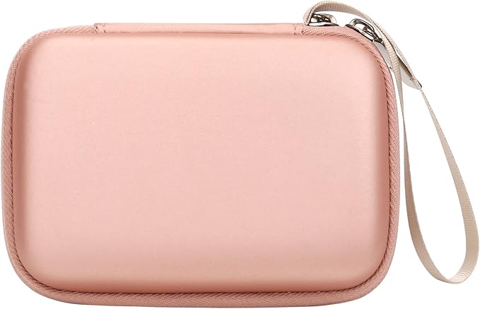 khanka Hard Travel Case Compatible with Liene 2x3” Photo Printer- Mini Instant Portable Photo Printer,Case Only (Pink)