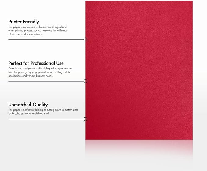 LUXPaper 8.5" x 11" Paper | Letter Size | Jupiter Metallic | 80lb. Text | 50 Qty