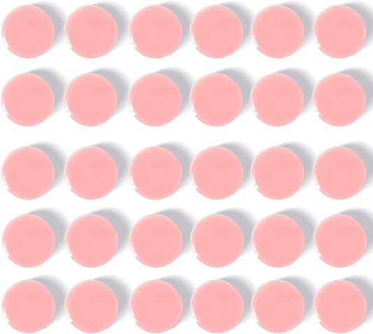 Fridge Magnets, 30Pcs Strong Small Magnets, Decorative Heavy Duty Refrigerator Magnets, Round Mini Cute Magnet for Whiteboard, Fridge, Locker, Classroom, Kitchen, Office, Pastel Pink