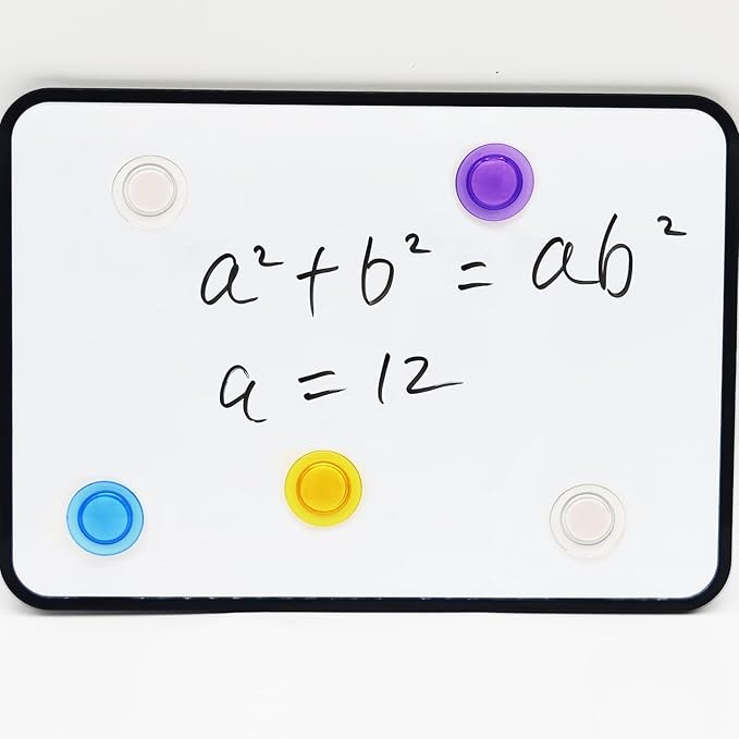 Fridge Magnets - 14 Pack Strong Refrigerator Magnets, Heavy Duty Small Magnets with 7 Colors, Whiteboard Magnet for Crafts, Locker, Office & Kitchen, Clear Round Mini Cute Decorative Magnet