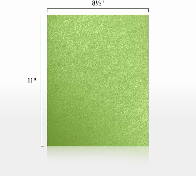 LUXPaper 8.5" x 11" Cardstock | Letter Size | Fairway Metallic | 105lb. Cover (192lb. Text) | 50 Qty