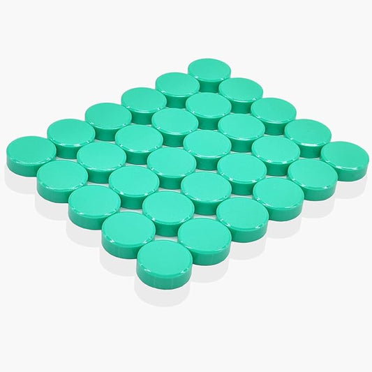 Fridge Magnets, 30 Pcs Strong Refrigerator Magnets, Heavy Duty Round Small Magnets for Whiteboard Fridge Locker Craft,Decorative Cute Mini Magnet for School Classroom Office Kitchen Home, Green