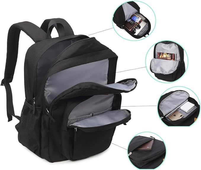abshoo Classical Basic Travel Backpack For School Water Resistant Bookbag