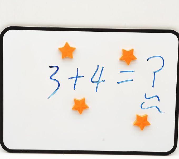 Fridge Magnets - 30 Pcs Refrigerator Magnets Strong Small Whiteboard Magnet, Heavy Duty Mini Magnets for Kitchen, Locker, Office, Classroom & Office Use - Decorative Cute Magnet (Star, Orange)
