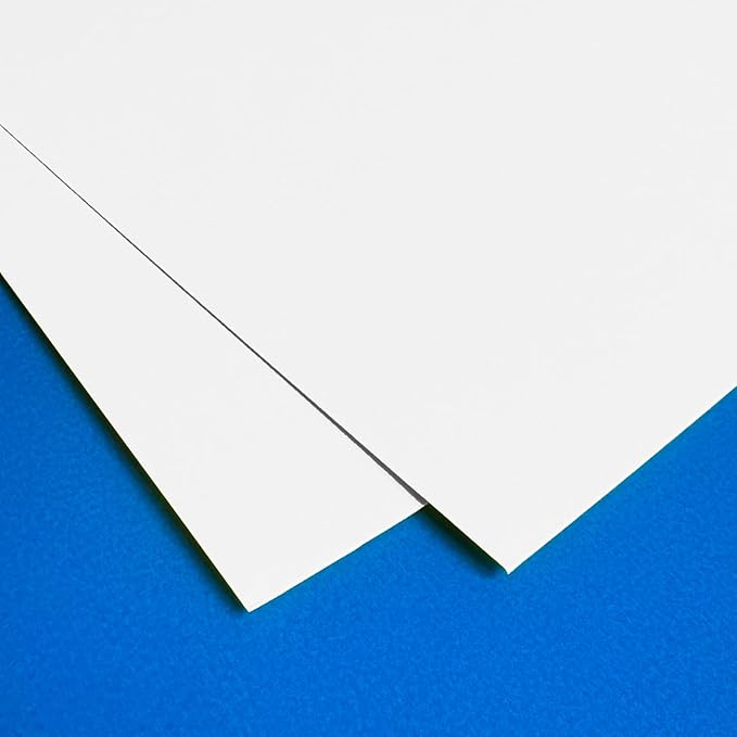 80 Sheets, 130 lb (350 gsm) - Thick Heavy White Cardstock, Heavyweight Cardboard Paper - 8.5 x 11 inches