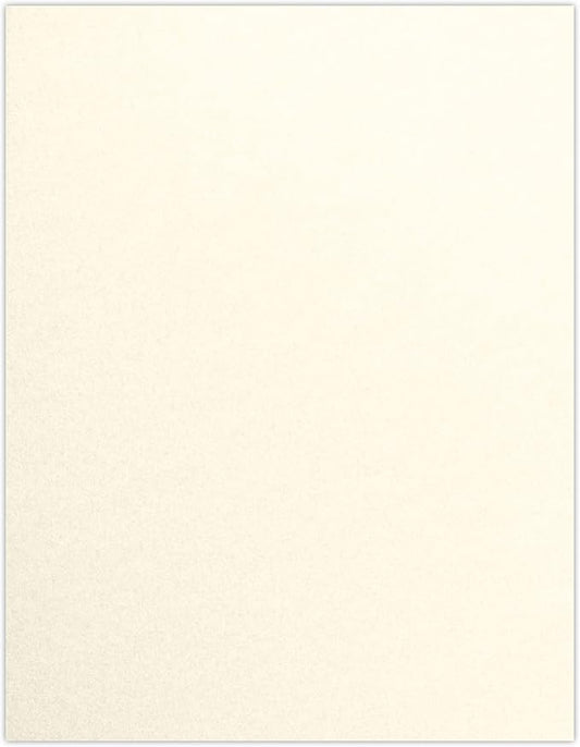 LUXPaper 8.5" x 11" Cardstock | Letter Size | Champagne Metallic | 105lb. Cover (192lb. Text) | 50 Qty.