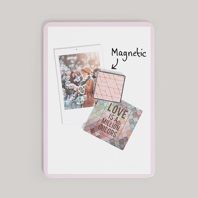 U Brands 4145U01-06 Locker Organizer and Decorating Kit, Back to School Essentials, Blush, 11-Piece, Includes Mirror, Shelf, Magnets, and Other Accessories