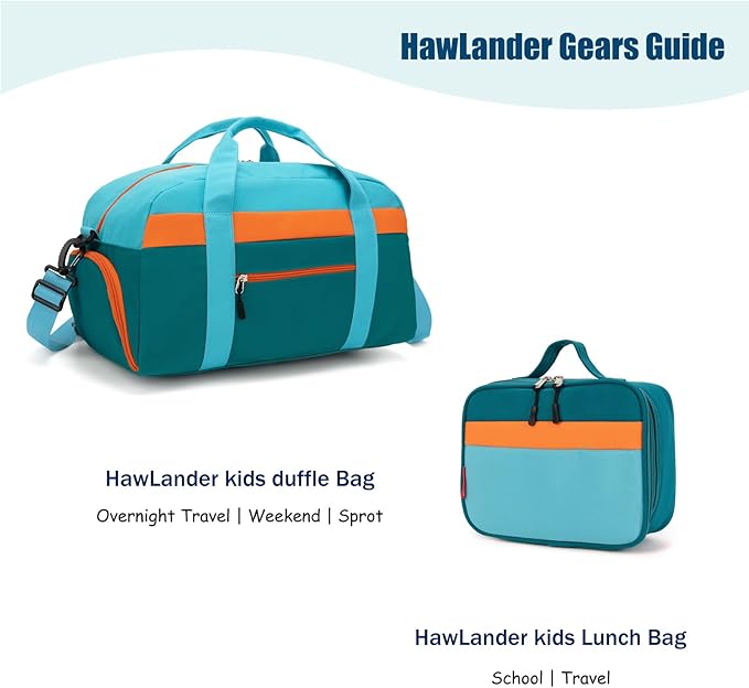 HawLander Little Kids Backpack for Boys Toddler School Bag Fits 3 to 6 years old, 15 inch, Blue