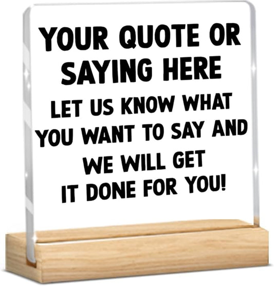 Humorous Office Decor for Coworkers, Boss, or Manager Funny Office Desk Sign, Gag Gifts for Desk Accessories and Cubicle Decor