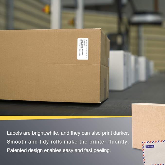 BETCKEY - 2" x 1" (51 mm x 25 mm) UPC Barcode & Address Labels Compatible with Zebra & Rollo Label Printer,Premium Adhesive & Perforated [1 Rolls, 1300 Labels]