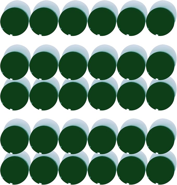 Refrigerator Magnets, 30 Pack Heavy Duty Mini Whiteboard Magnets, Cute & Round for Fridge, Locker, Office & Classroom, Blackish Green