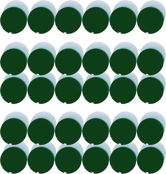 Refrigerator Magnets, 30 Pack Heavy Duty Mini Whiteboard Magnets, Cute & Round for Fridge, Locker, Office & Classroom, Blackish Green