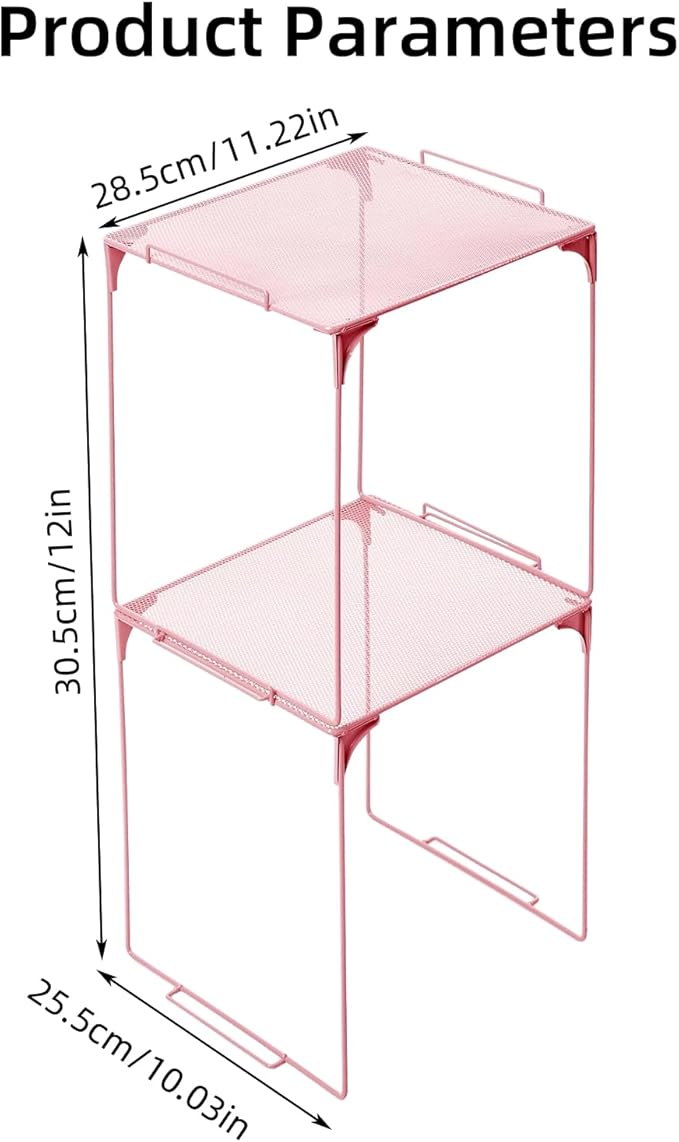Iridescent Locker Organizer Kit Locker Accessories with Mesh Locker Shelf Back to School Essentials Locker Kit for Girls with Locker Mirror and Pen Holder & Dry Erase Board-Pink