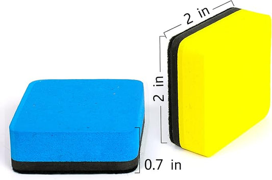 Dry Erase Markers, 48 Pack Magnetic Whiteboard & Chalkboard Cleaners, Small Magnetic Erasers