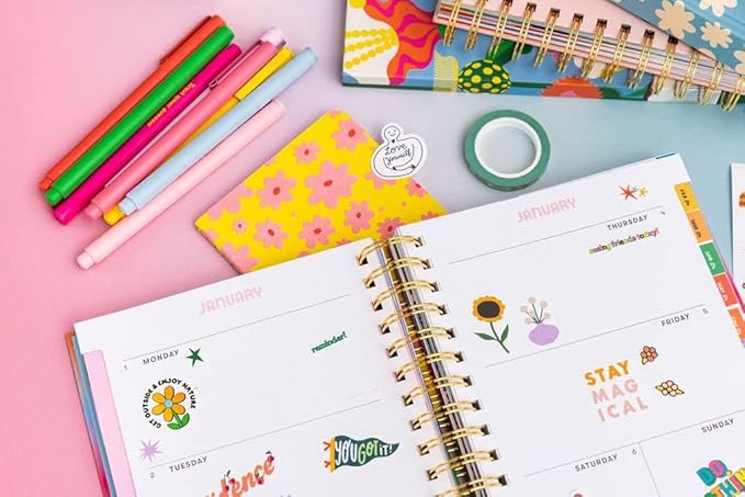 ban.do Sticker Book with Over 700 Assorted Stickers and 35 Sheets with Fun/Colorful/Aesthetic Pack for Scrapbooking Planners or Journals, Issue 9