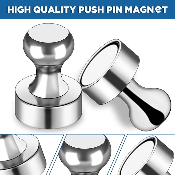 LOVIMAG 50Pcs Fridge Magnets Strong Adult Magnet for Whiteboard, Office, Classroom, Map