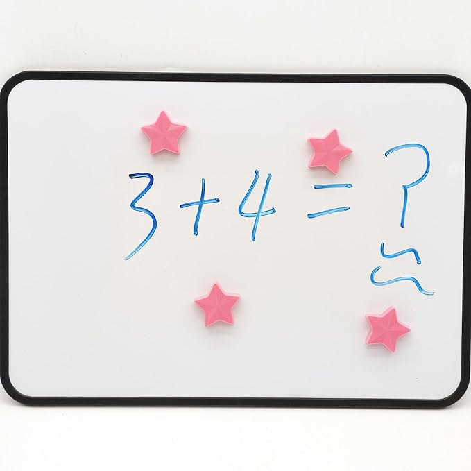 Fridge Magnets - 30 Pcs Refrigerator Magnets Strong Small Whiteboard Magnet, Heavy Duty Mini Magnets for Kitchen, Locker, Office, Classroom & Office Use - Decorative Cute Magnet (Star, Pink)