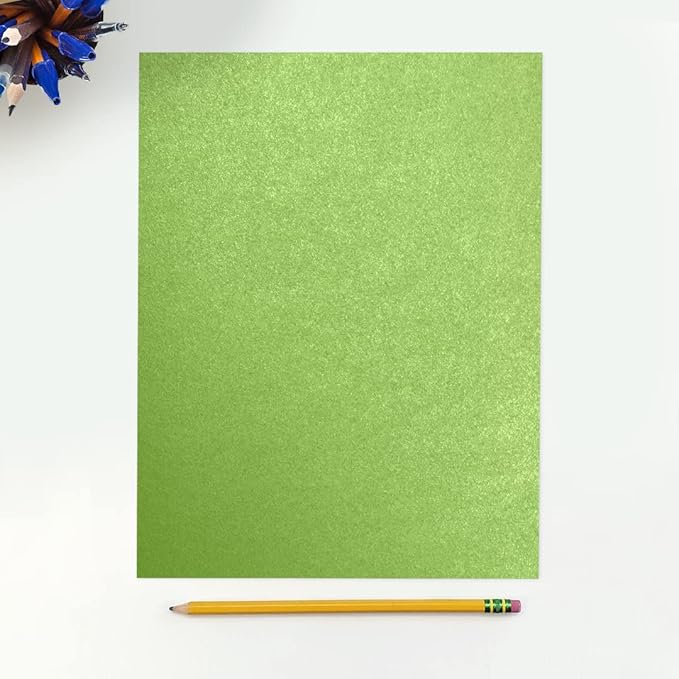 LUXPaper 8.5" x 11" Cardstock | Letter Size | Fairway Metallic | 105lb. Cover (192lb. Text) | 50 Qty