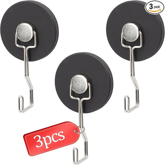 1.7Inch Anti-Scratch Heavy Duty Rubber Magnet Hooks