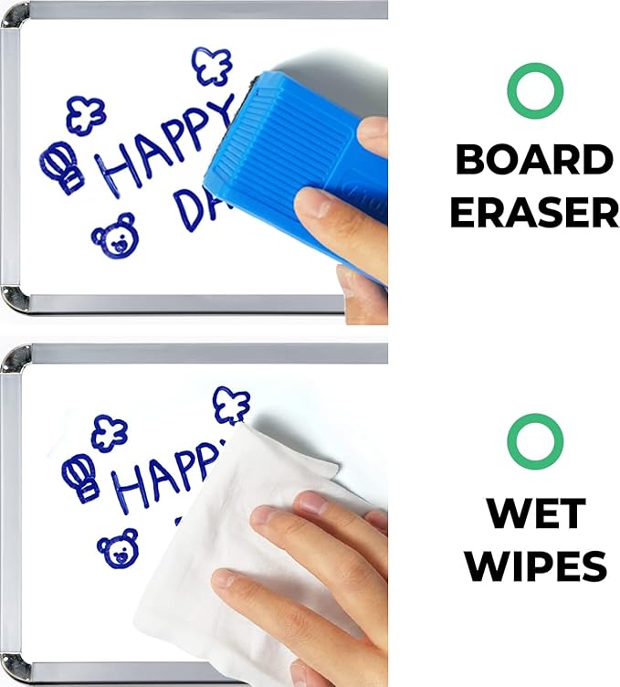 carrotez Retractable Dry Erase Markers, Click Dry Erase Whiteboard Markers, Bullet Tip, Thick Barrel, 12 Count, Blue