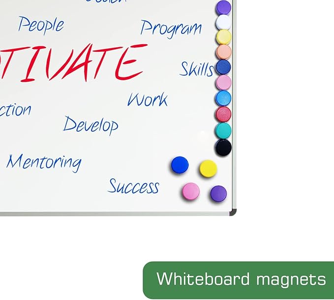 20 Pack Cute Magnets for Fridge, Round White Board Magnets, Whiteboard Magnet Fridge for Locker, Kitchen, Office and Classroom(Red and Green)