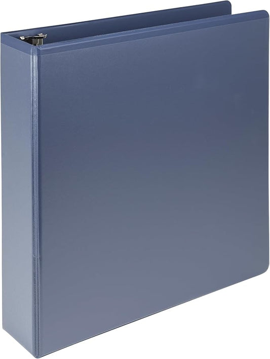 Samsill Plant-Based 2 Inch Durable D-Ring, Made in USA, View Binder, Eco-Friendly, USDA Certified Biobased, Single, Midnight Indigo
