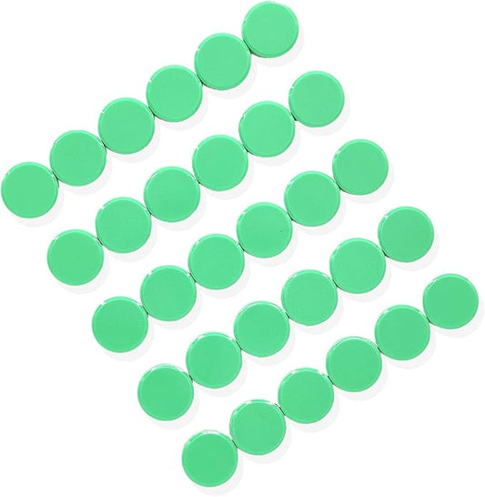 ZDZBLX 30 Pack Strong Fridge Magnets, Heavy Duty Round Refrigerator Magnets, Small Whiteboard Magnets for Fridge, Locker, Crafts, Kitchen, Office, Classroom, Mini Cute Magnet for Home & School (Green)