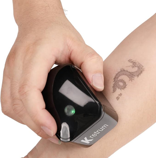 Mini Portable Handheld Temporary Tattoo Printer for iOS & Android APP Label Qrcode Barcode Printer (Black)