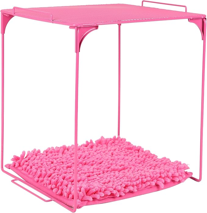 Locker Organizer Shelf and Locker Carpet 、locker accessories、Decorating Kit Suitable for School, Office、 Pink Locker Accessory for Girls Back to School Essentials(1, Pink)