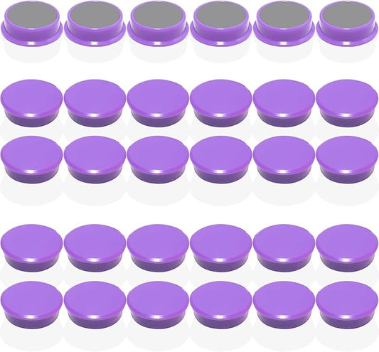 Fridge Magnets, 30 PCS, Round, Plastic, Strong, Cute, Mini, Decorative, for Fridge, Locker, Classroom, Office