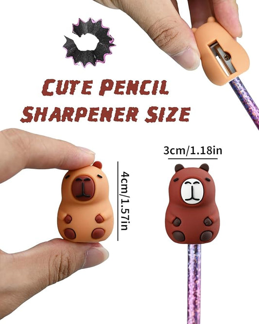 30 PCS Cute Pencil Sharpeners for Kids, Fun Pencil Sharpeners Bulk, Kids Pencil Sharpener Manual, Colored Pencils Sharpeners for Party Favors (12)